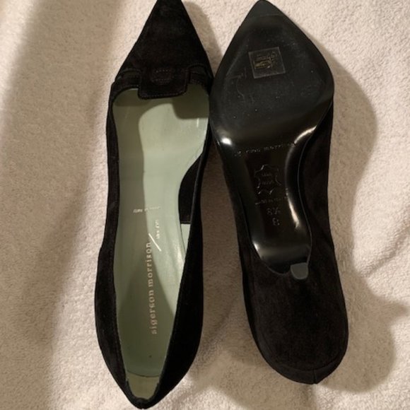 💥HOST PICK💥  Sigerson Morrison black suede shoes NWOT - Picture 2 of 5